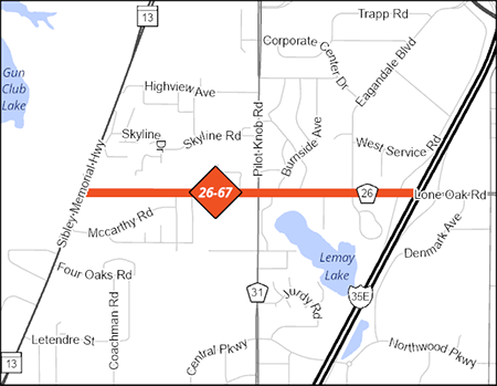 County Road 26 Project Map