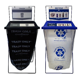 Image of available recycling containers to borrow.