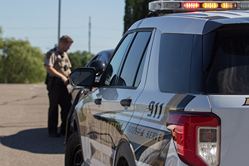 Deputy on a traffic stop.