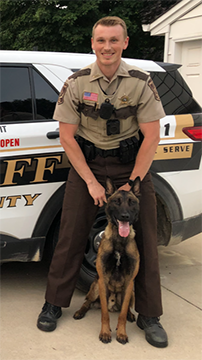 Deputy Jacob Kurschner and Zeus