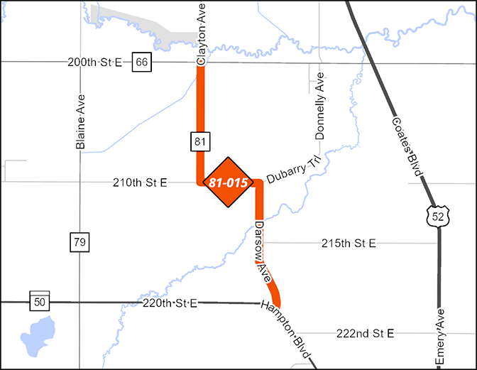 County Road 81 project map