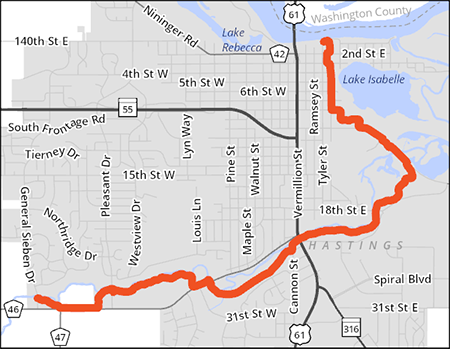 Vermillion River Greenway project mappng