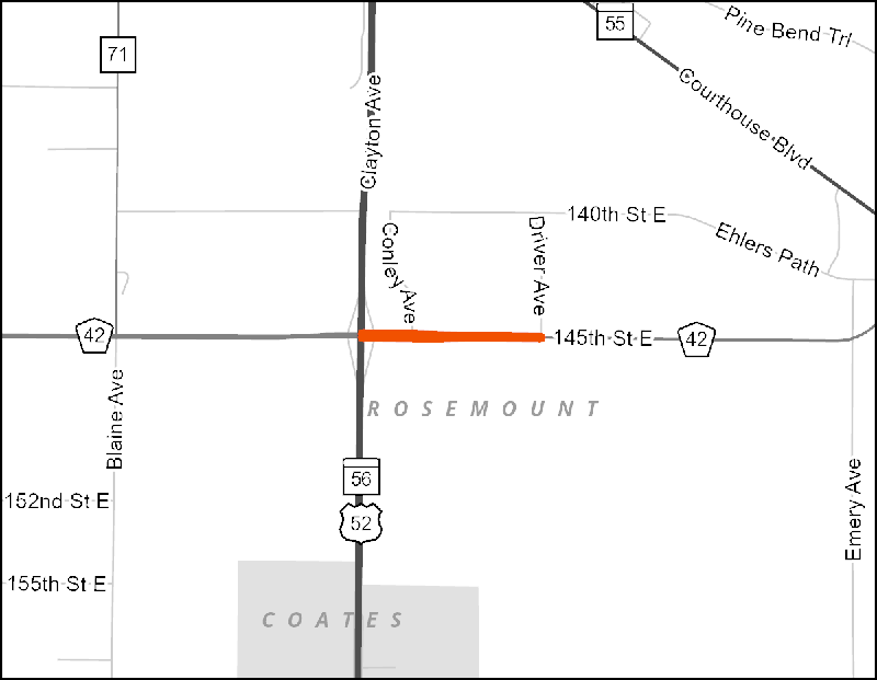 Rosemount Twin-Trailer Route Map