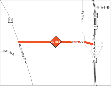 117th Street project map.