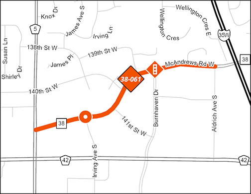 McAndrews Road project map.