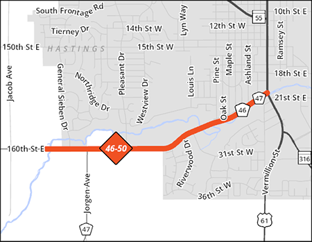 County Road 46 Project Map