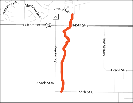 Vermillion Highlands Greenway project map