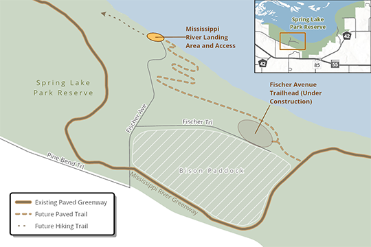 Mississippi River Landing Area project map.