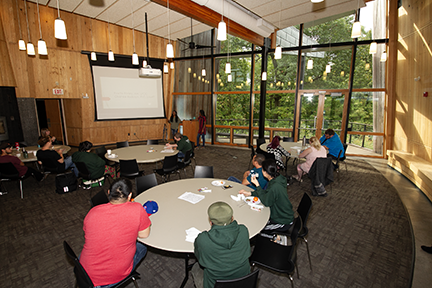 Meeting at Schaar's Bluff Gathering Center.