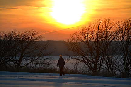A winter morning at Schaar's Bluff.